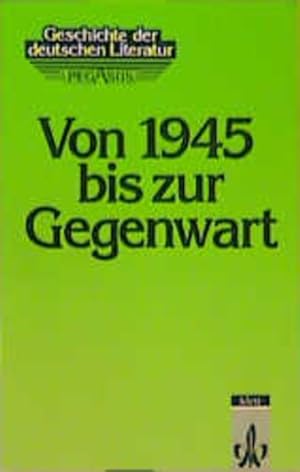 Bild des Verkufers fr Geschichte der deutschen Literatur, Bd.6, Von 1945 bis zur Gegenwart zum Verkauf von Versandantiquariat Felix Mcke