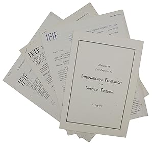 Four publications of the International Federation for Internal Freedom: IFIF Newsletter Vol. I No...