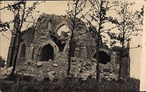 Seller image for Foto Ansichtskarte / Postkarte Rouvres en Wovre Meuse, Kirchenruine August 1916 for sale by akpool GmbH