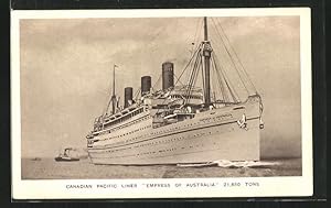 Bild des Verkufers fr Ansichtskarte Passagierschiff Empress of Australia, Canadian Pacific Line zum Verkauf von Bartko-Reher