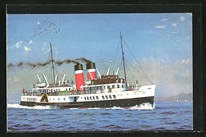 Imagen del vendedor de Knstler-Ansichtskarte Passagierschiff, Paddle Steamer Waverley a la venta por Bartko-Reher