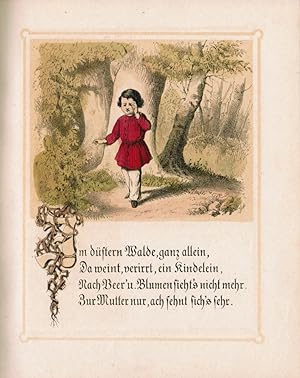 Seller image for Das Bchlein Rosenroth. 23 Bilder aus den Anschauungskreisen der Kinder. 3. Auflage. for sale by Daniel Osthoff