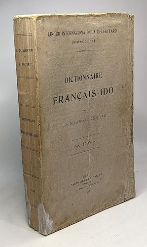 Dictionnaire Français / Ido - linguo internaciona di la delegitaro (sistemo ido)