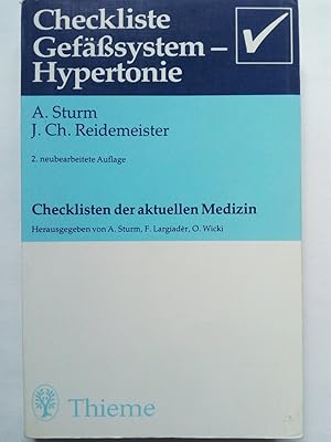 Imagen del vendedor de Checkliste Gefsssystem, Hypertonie a la venta por Versandantiquariat Jena