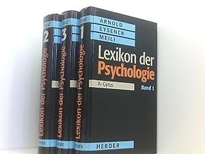 Seller image for Lexikon der Psychologie. Band 1-3 (komplett). Erster Band: A - Gyrus. Zweiter Band: H - Psychodiagnostik. Dritter Band: Psychodrama - ZZ. Neuausgabe. for sale by Book Broker