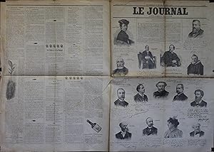 "LE JOURNAL Supplément illustré 20/1/1896": Portraits Autographes Album MARIANI