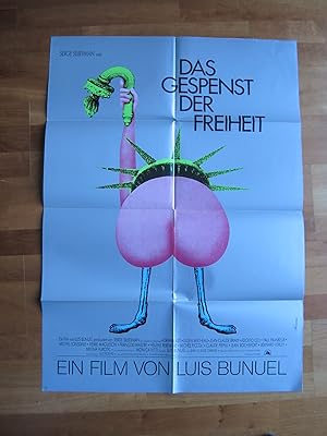 Bild des Verkufers fr Das Gespenst der Freiheit" Otiginal-Filmplakat A1, gefaltet, zum Verkauf von Antiquariat Schleifer