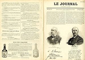 "LE JOURNAL Supplément illustré 1900": Portraits et Autographes Album MARIANI