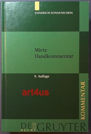 Immagine del venditore per Miete : Handkommentar ;  535 bis 580a des Brgerlichen Gesetzbuches ; Allgemeines Gleichbehandlungsgesetz. venduto da art4us - Antiquariat