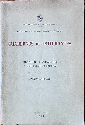 Imagen del vendedor de CUADERNOS DE ESTUDIANTES. Ricardo Guiraldes y Don Segundo Sombra a la venta por Chaco 4ever Books