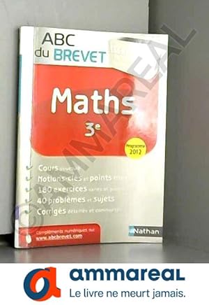 Image du vendeur pour ABC du BREVET Excellence Maths 3e mis en vente par Ammareal