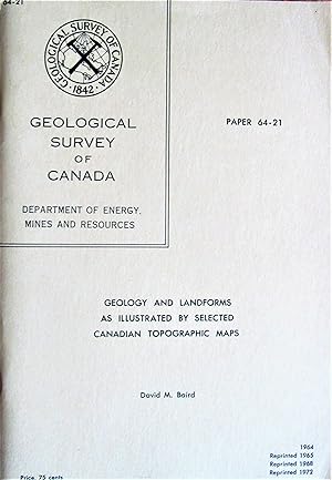 Immagine del venditore per Geology and Landforms as Illustrated by Selected Canadian Topographic Maps venduto da Ken Jackson