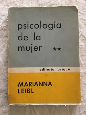 Immagine del venditore per Psicologa de la mujer (II) venduto da Libros Ambig