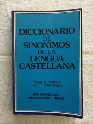 Imagen del vendedor de Diccionario de sinnimos de la lengua castellana a la venta por Libros Ambig