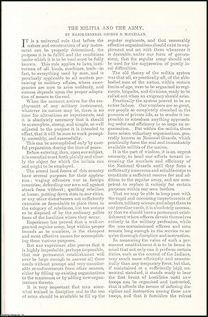 Image du vendeur pour The Militia and The Army. An uncommon original article from the Harper's Monthly Magazine, 1886. mis en vente par Cosmo Books