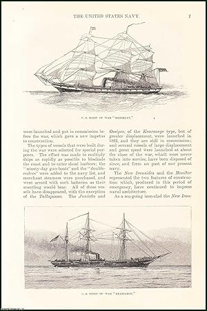 Seller image for The United States Navy in Transition : The maritime service branch of the United States Armed Forces & one of the eight uniformed services of the United States. An uncommon original article from the Harper's Monthly Magazine, 1886. for sale by Cosmo Books