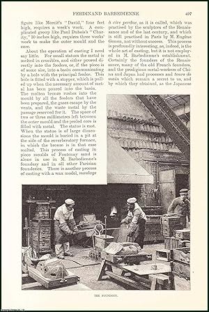 Immagine del venditore per Ferdinand Barbedienne, Artistic Bronze : French metalworker & manufacturer, who was well known as a bronze founder. An uncommon original article from the Harper's Monthly Magazine, 1886. venduto da Cosmo Books