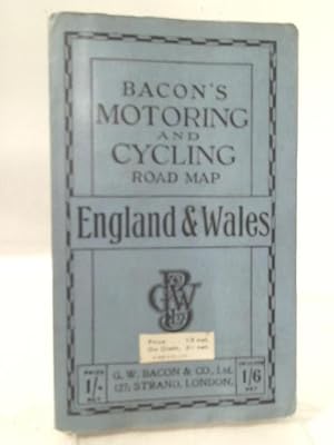 Immagine del venditore per Bacon's Cycling and Motoring Map of England & Wales venduto da World of Rare Books