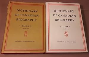 Seller image for Dictionary of Canadian Biography (series) 10, 11, - Vol 10 - 1871 to 1880; Vol 11 - 1881 to 1890; -(two volumes in the "Dictionary of Canadian Biography" series # Ten & Elleven,)- for sale by Nessa Books