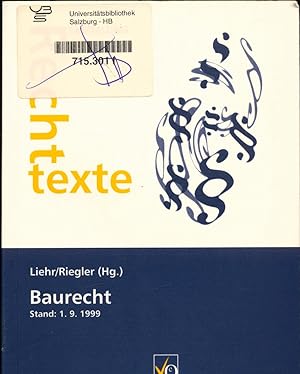 Immagine del venditore per Baurecht venduto da avelibro OHG