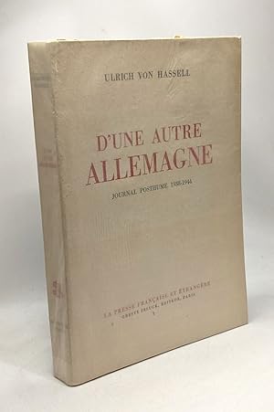 Seller image for D'une autre Allemagne - journal posthume 1938-1944 for sale by crealivres