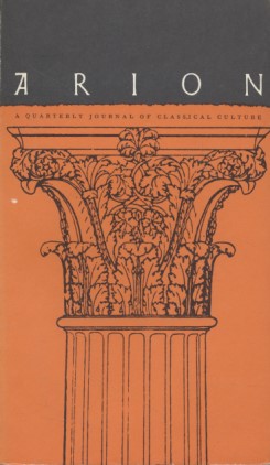 Bild des Verkufers fr Arion: A Quarterly Journal of Classical Culture. Vol. IV, No. 3, Autumn. zum Verkauf von Fundus-Online GbR Borkert Schwarz Zerfa