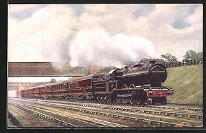 Postcard Newcastle to Liverpool Express, L., Y. Rly., englische Eisenbahn