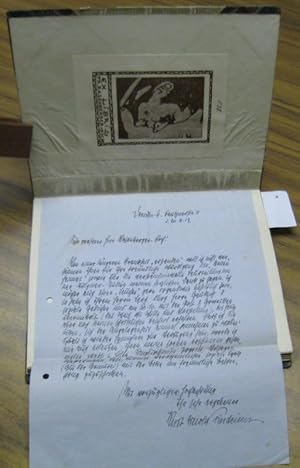 Seller image for Handgeschriebener Brief an Friedrich Rasenberger-Koch. - Montiert in ' Neue Heimat ' - enthaltend die Hefte 1 - 4 ( Juli bis Oktober 1919 ) mit den Erstdrucken folgender Texte Findeisens: Karl Stlpner, der Raubschtz. Ein heimatlicher Bilderbogen / Brennende Liebe ( Gedicht mit Notenbeilage ) / Zwei Kinderszenen Robert Schumanns, auf Heimatlichen Grund gelegt. for sale by Antiquariat Carl Wegner