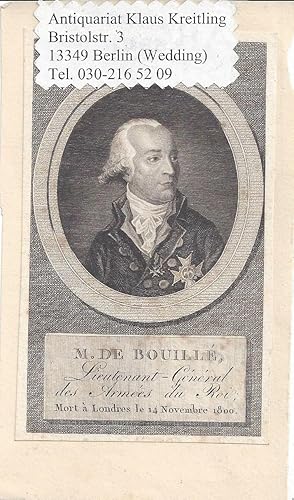 Francois-Claude-Amour Marquis von Bouillé ( 1739 - 1800 )