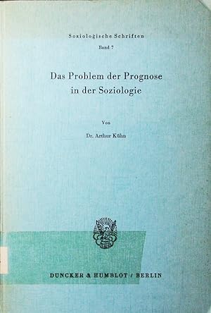 Immagine del venditore per Das Problem der Prognose in der Soziologie. venduto da Antiquariat Bookfarm