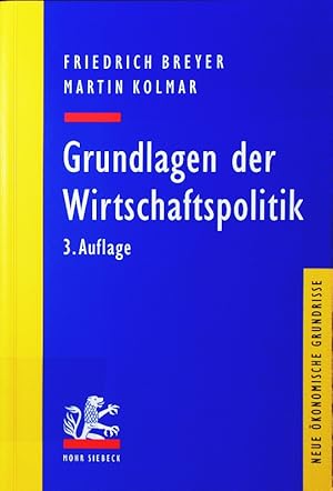 Seller image for Grundlagen der Wirtschaftspolitik. for sale by Antiquariat Bookfarm