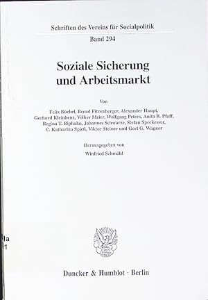 Seller image for Soziale Sicherung und Arbeitsmarkt. for sale by Antiquariat Bookfarm