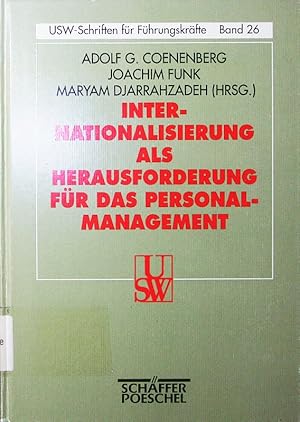 Bild des Verkufers fr Internationalisierung als Herausforderung fr das Personalmanagement. zum Verkauf von Antiquariat Bookfarm