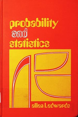 Bild des Verkufers fr Probability and statistics. zum Verkauf von Antiquariat Bookfarm