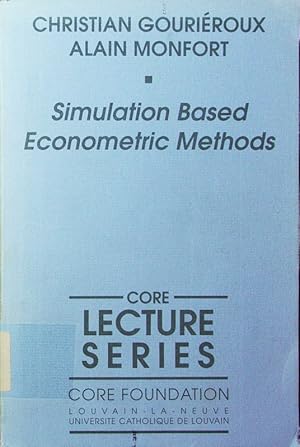 Image du vendeur pour Simulation based econometric methods. mis en vente par Antiquariat Bookfarm