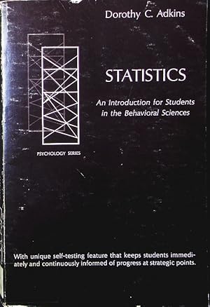 Immagine del venditore per Statistics. an introduction for students in the behavioral sciences. venduto da Antiquariat Bookfarm