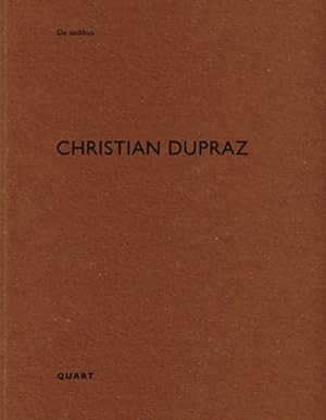 Immagine del venditore per Christian Dupraz : De Aedibus venduto da GreatBookPricesUK