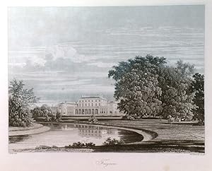 THE HISTORY OF THE QUEEN S HOUSE, FROGMORE . Collection of six sepia aquatints (one exterior, fiv...