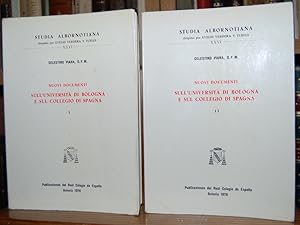 Seller image for NUOVI DOCUMENTI SULL'UNIVERSITA DI BOLOGNA E SUL COLLEGIO DI SPAGNA for sale by Fbula Libros (Librera Jimnez-Bravo)