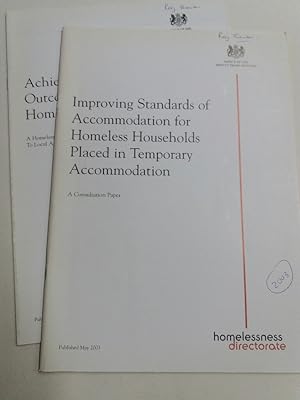 Bild des Verkufers fr Improving Standards of Accommodation for Homeless Households Placed in Temporary Accommodation. A Consultation Paper. zum Verkauf von Plurabelle Books Ltd