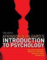 Seller image for Atkinson and Hilgard\ s Introduction to Psychology, 16e for sale by moluna