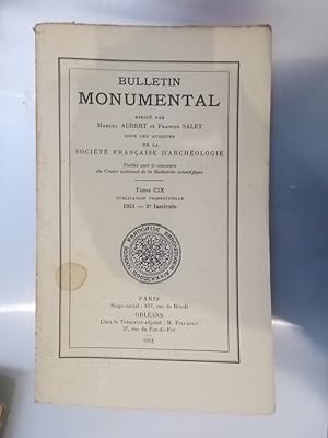 Seller image for BULLETIN MONUMENTAL. Tome CIX. for sale by Librairie du Levant