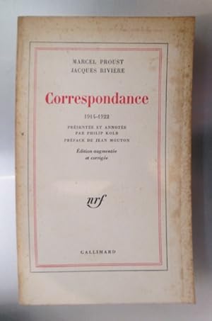 Imagen del vendedor de CORRESPONDANCE 1914-1922. a la venta por Librairie du Levant