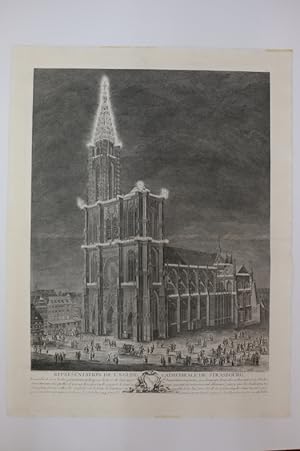 Image du vendeur pour Représentation de l'Eglise Cathédrale de Strasbourg mis en vente par Librairie du Levant