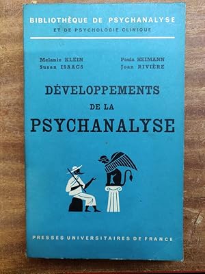 Bild des Verkufers fr Dveloppements de la psychanalyse. zum Verkauf von Librairie du Levant