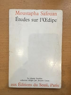 Bild des Verkufers fr tudes sur l'Oedipe zum Verkauf von Librairie du Levant
