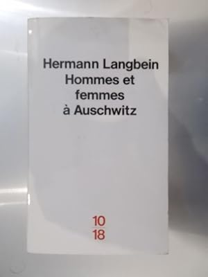 Image du vendeur pour HOMMES et FEMMES  AUSCHWITZ mis en vente par Librairie du Levant