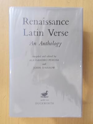 Image du vendeur pour RENAISSANCE LATIN VERSE. An Anthology. mis en vente par Librairie du Levant