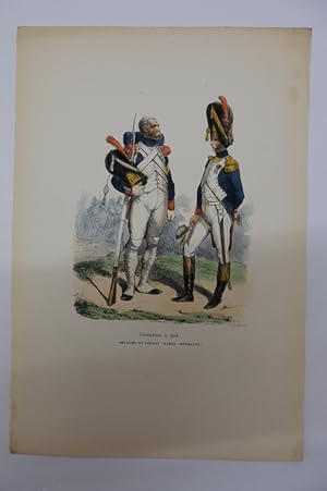 Bild des Verkufers fr Grenadiers  pied, officier et soldat, garde imprial zum Verkauf von Librairie du Levant