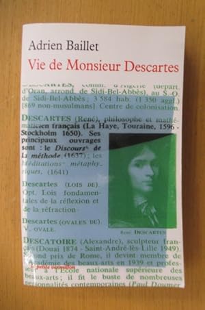 Image du vendeur pour VIE DE MONSIEUR DESCARTES mis en vente par Librairie du Levant